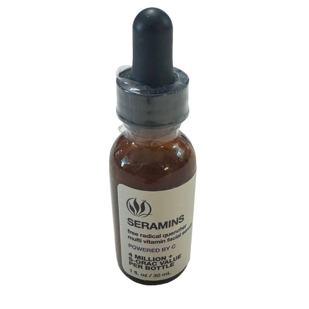 SERIOUS SKINCARE FACE SERUM 1oz SERAMINS POWERED BY C MULTI VITAMIN - BRAND NEW